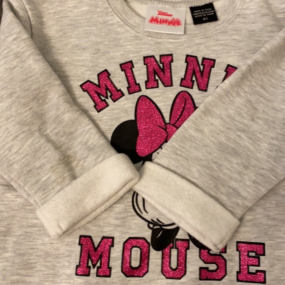 NWOT toddler girl Minnie Mouse sweatshirt - Picture 3 of 4